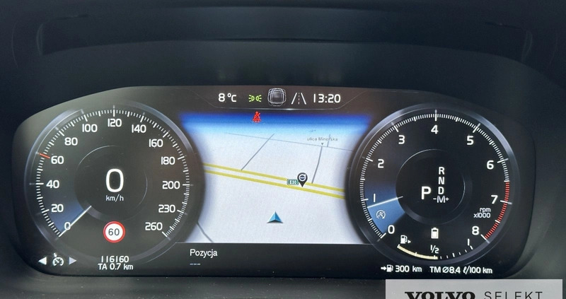 Volvo V60 cena 129900 przebieg: 116160, rok produkcji 2021 z Warszawa małe 352